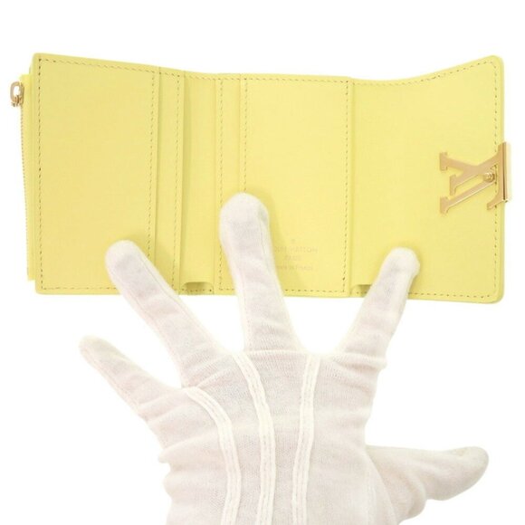 LOUIS VUITTON Yellow Leather Wallet - Picture 6 of 9